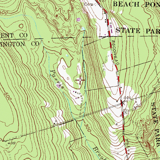 Topographic Map of Henry Barber Plot, RI