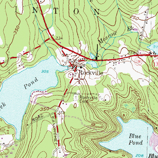Topographic Map of Henry Maryott Plot, RI