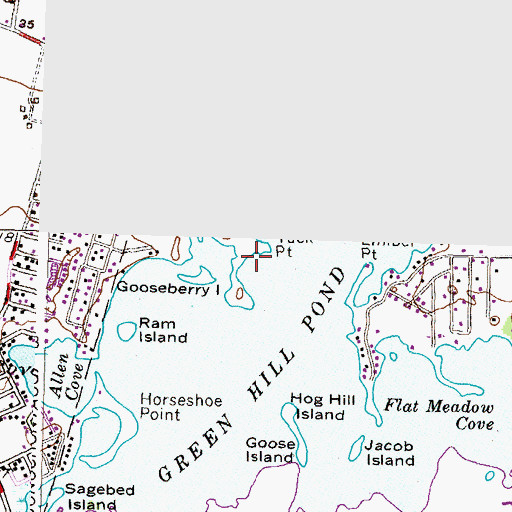 Topographic Map of High Neck, RI