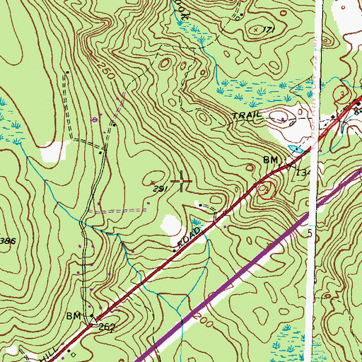 Topographic Map of Lawton Foster Plot, RI