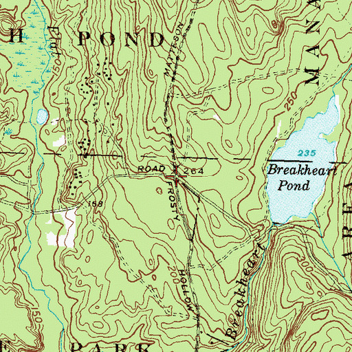 Topographic Map of Lewis City, RI
