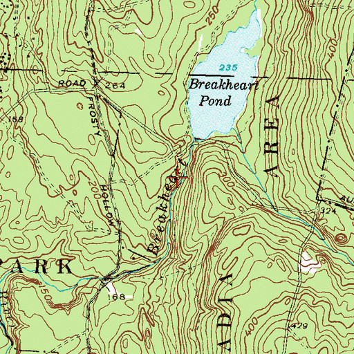 Topographic Map of Lewis - Himes - Tillinghast Plot, RI