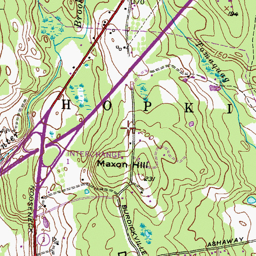 Topographic Map of Mary Lewis Plot, RI