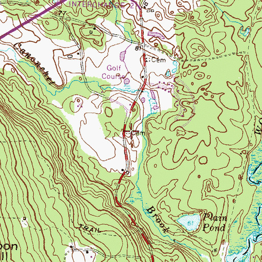 Topographic Map of Nathan Collins Plot, RI