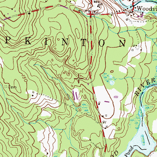 Topographic Map of Nathan Kinyon Plot, RI
