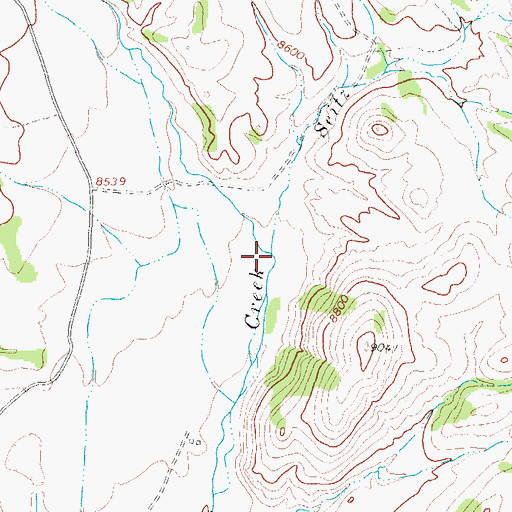 Topographic Map of Seitz Creek, CO