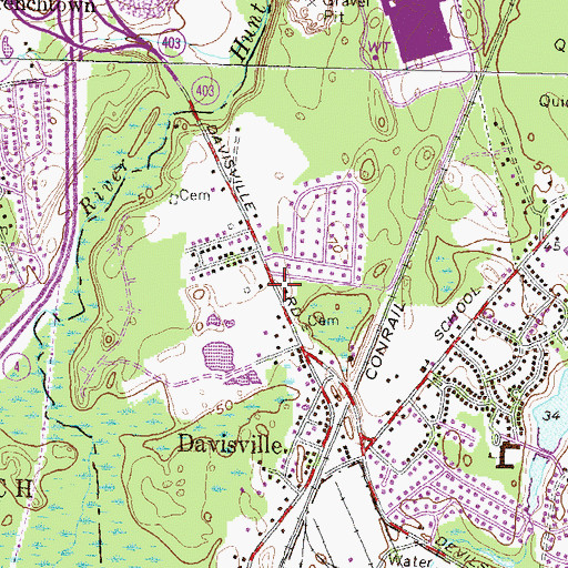 Topographic Map of North Kingstown Assembly of God, RI