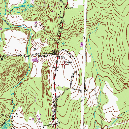 Topographic Map of Noyes - Wells Lot, RI