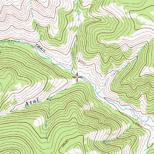 Topographic Map of Agua Azul, CO