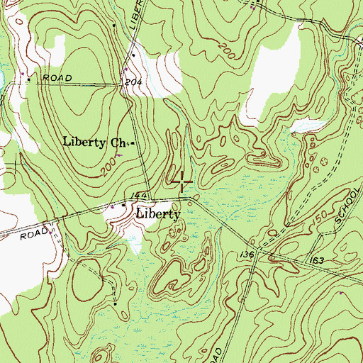Topographic Map of Pepper Pond Camp, RI