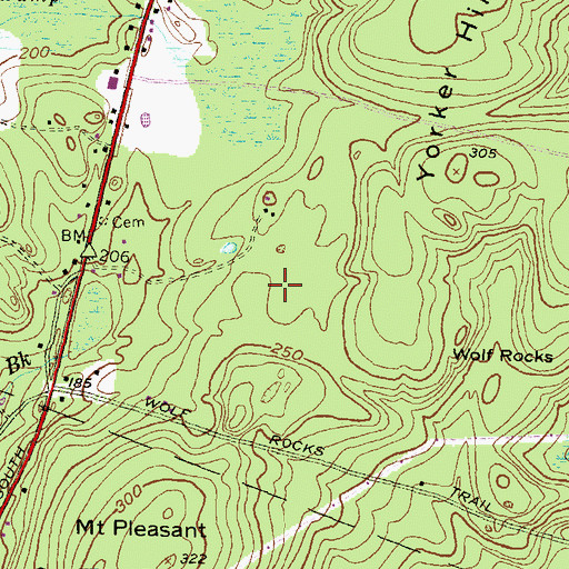 Topographic Map of Potter Plot, RI