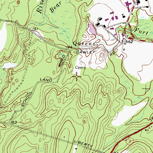 Topographic Map of Preacher Smart Burial Yard, RI