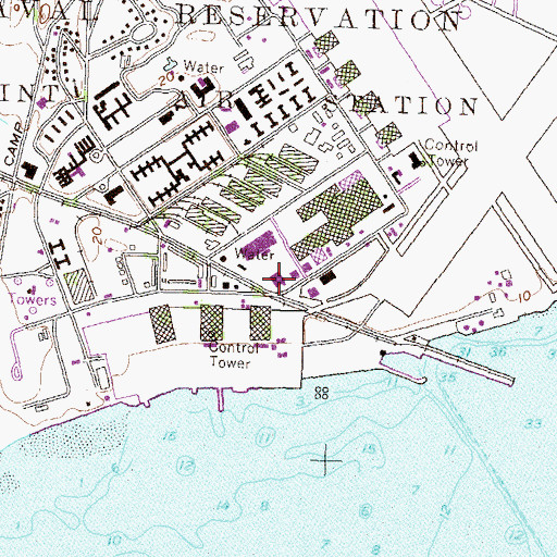 Topographic Map of Quonset Air Museum, RI