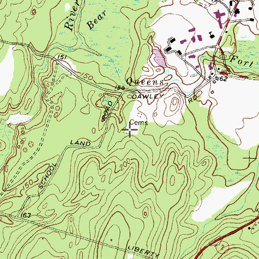 Topographic Map of Rhode Island State Veteran Cemetery, RI