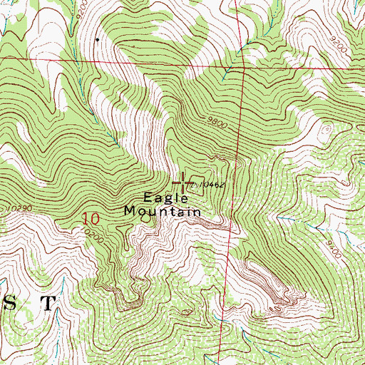 Topographic Map of Eagle Mountain, CO