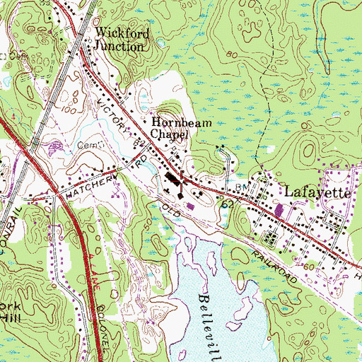 Topographic Map of Rodman Mill (historical), RI