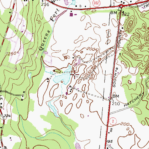Topographic Map of Samuel Arnold Plot, RI
