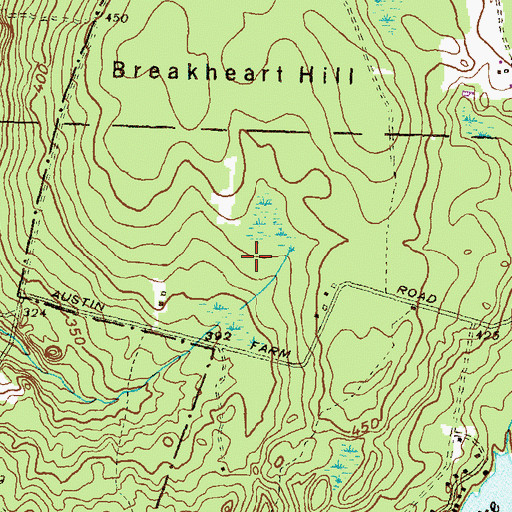 Topographic Map of Sheldon Plot, RI