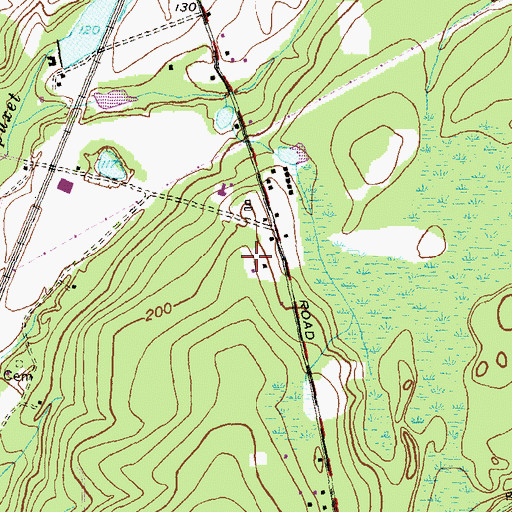 Topographic Map of Sherman Plot, RI