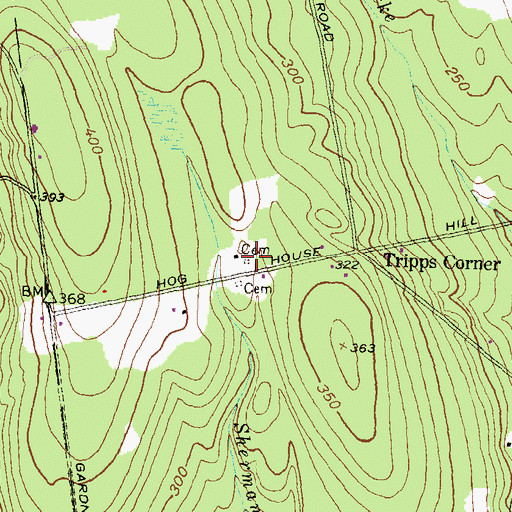 Topographic Map of Sherman Plot, RI