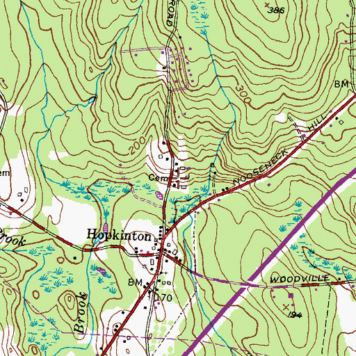 Topographic Map of Spicer Plot, RI