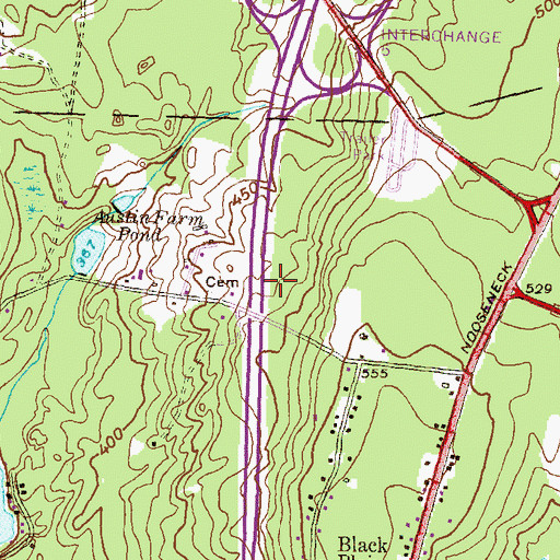 Topographic Map of Straight Plot, RI
