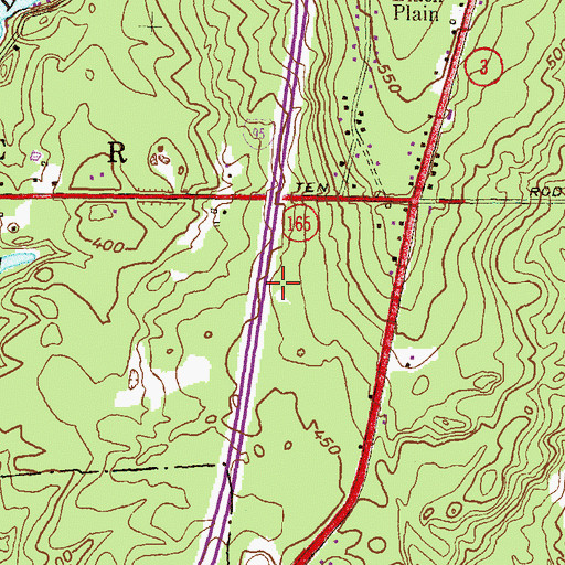 Topographic Map of Sprague Tefft Family Cemetery, RI