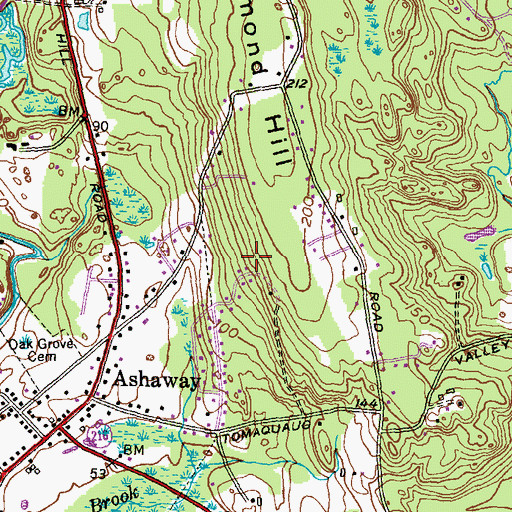 Topographic Map of Thomas Wilbur Plot, RI