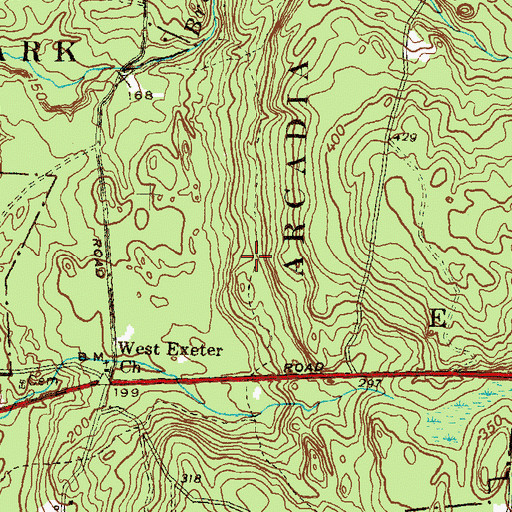 Topographic Map of Thomas Wilcox Plot, RI