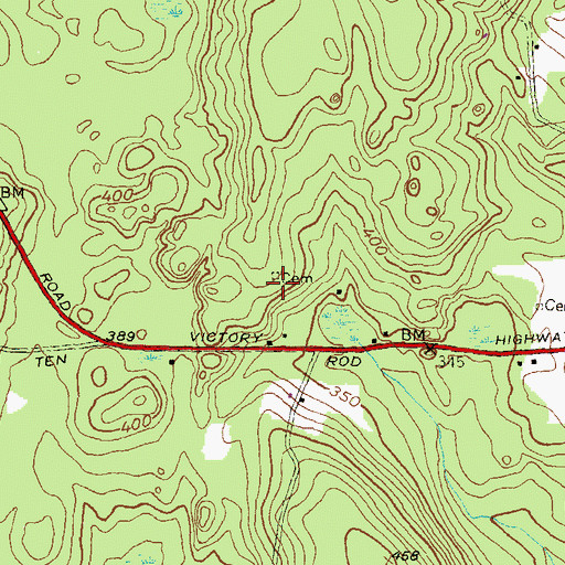 Topographic Map of Tillinghast Plot, RI