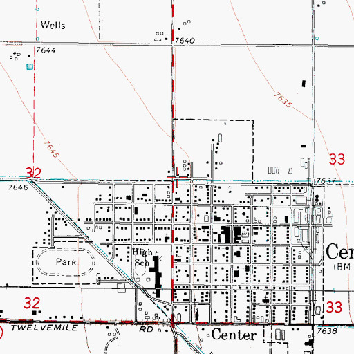 Topographic Map of Farmers Union Canal, CO