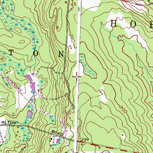 Topographic Map of Wilbur Plot, RI