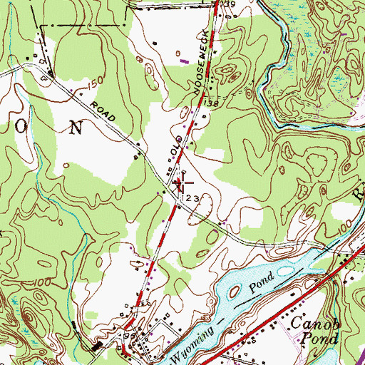 Topographic Map of Woodmansee Plot, RI