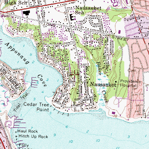 Topographic Map of Ambrose Taylor Plot, RI