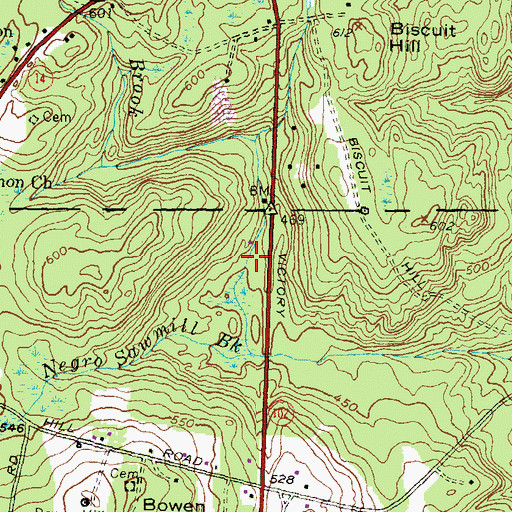Topographic Map of Audubon Society George B Parker Woodland, RI
