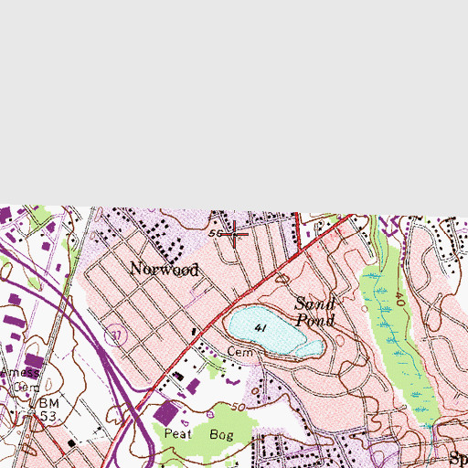 Topographic Map of Church of the Resurrection, RI