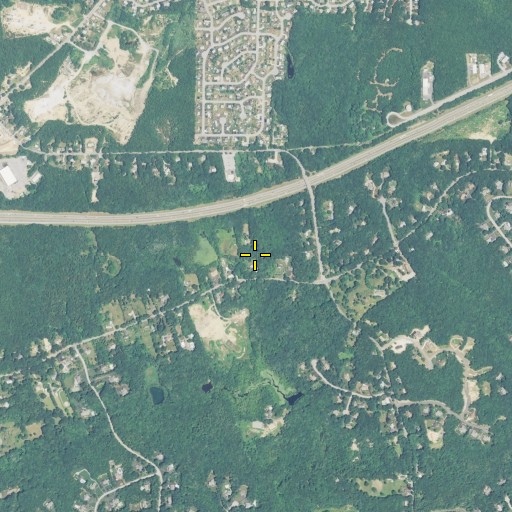 Aerial/Satellite Image of Bailey - Brayton Plot, RI