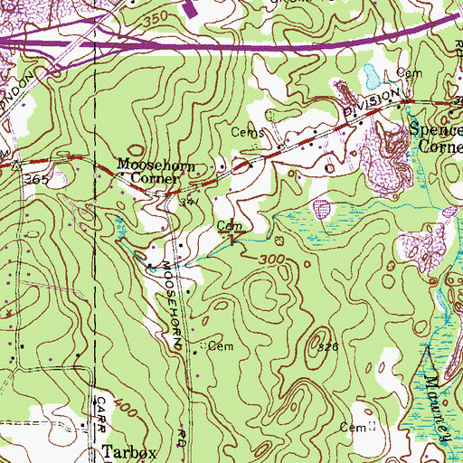 Topographic Map of Rodman Vaughn Plot, RI