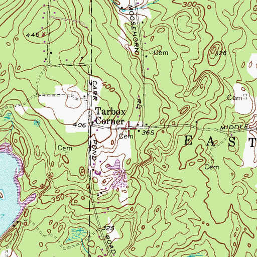Topographic Map of John Spencer Plot, RI