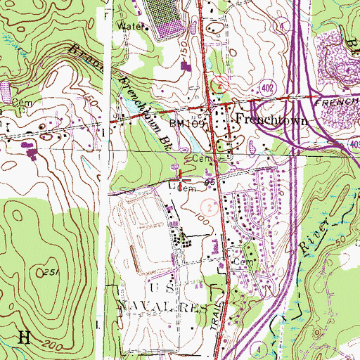 Topographic Map of Tillinghast Plot, RI