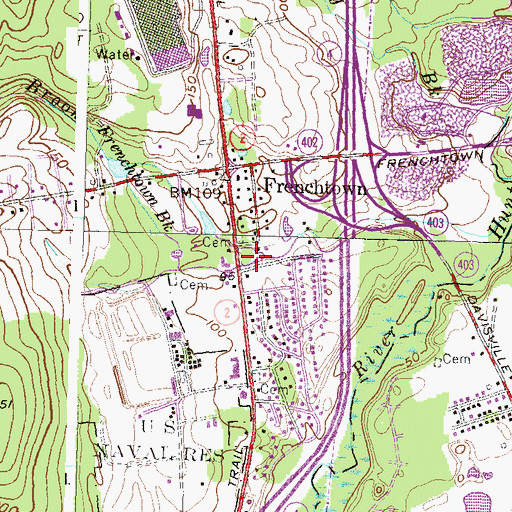 Topographic Map of Captain Allen Johnson Plot, RI