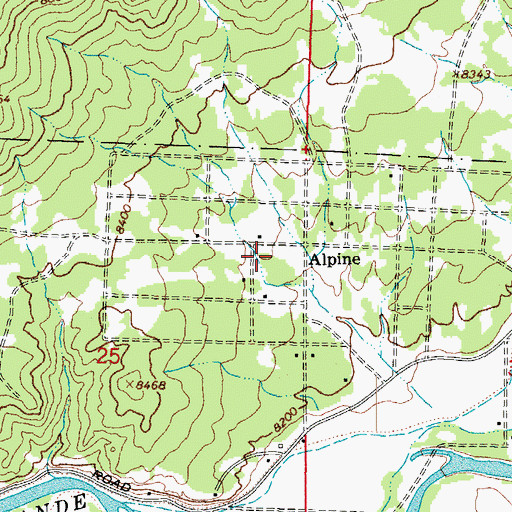 Topographic Map of Alpine, CO