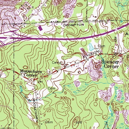 Topographic Map of Spencer Shippee Plot, RI