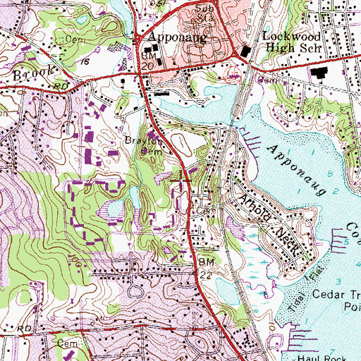 Topographic Map of Gorton - Arnold Lot, RI