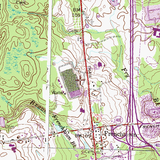 Topographic Map of Greenes Mill (historical), RI