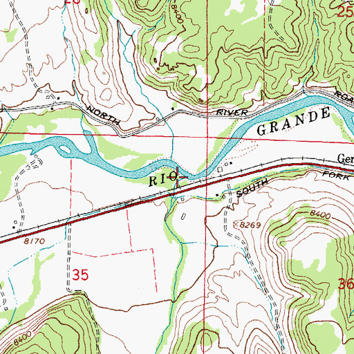 Topographic Map of Willow Creek, CO