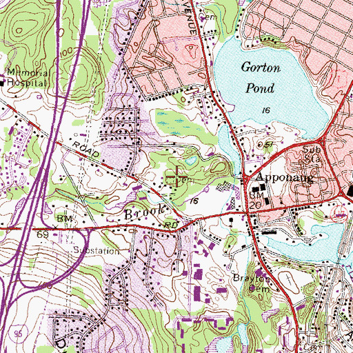 Topographic Map of John Browning Lot, RI