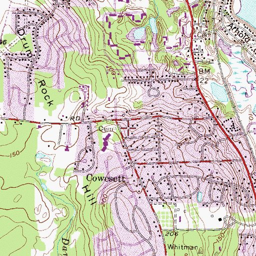 Topographic Map of Joseph Briggs Plot, RI