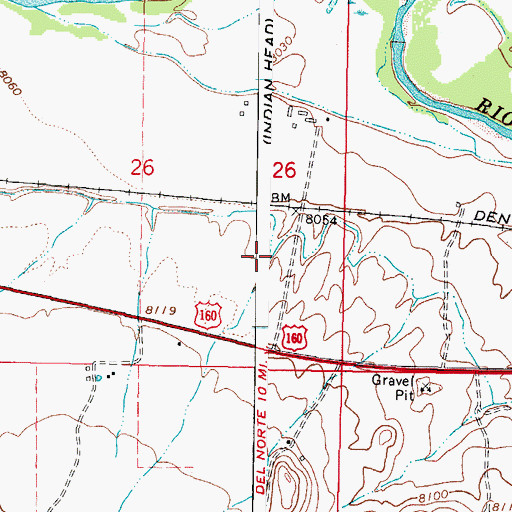 Topographic Map of Wolf Creek, CO
