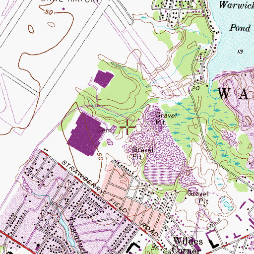 Topographic Map of Reverend Samuel Littlefield Lot Cemetery, RI